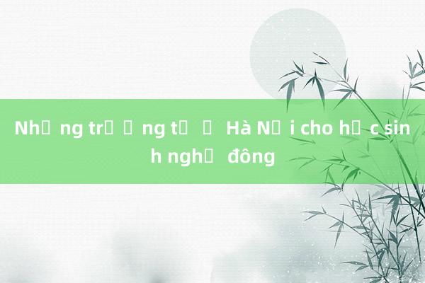 Những trường tư ở Hà Nội cho học sinh nghỉ đông